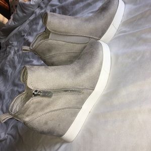 Grey Wedge Shoes